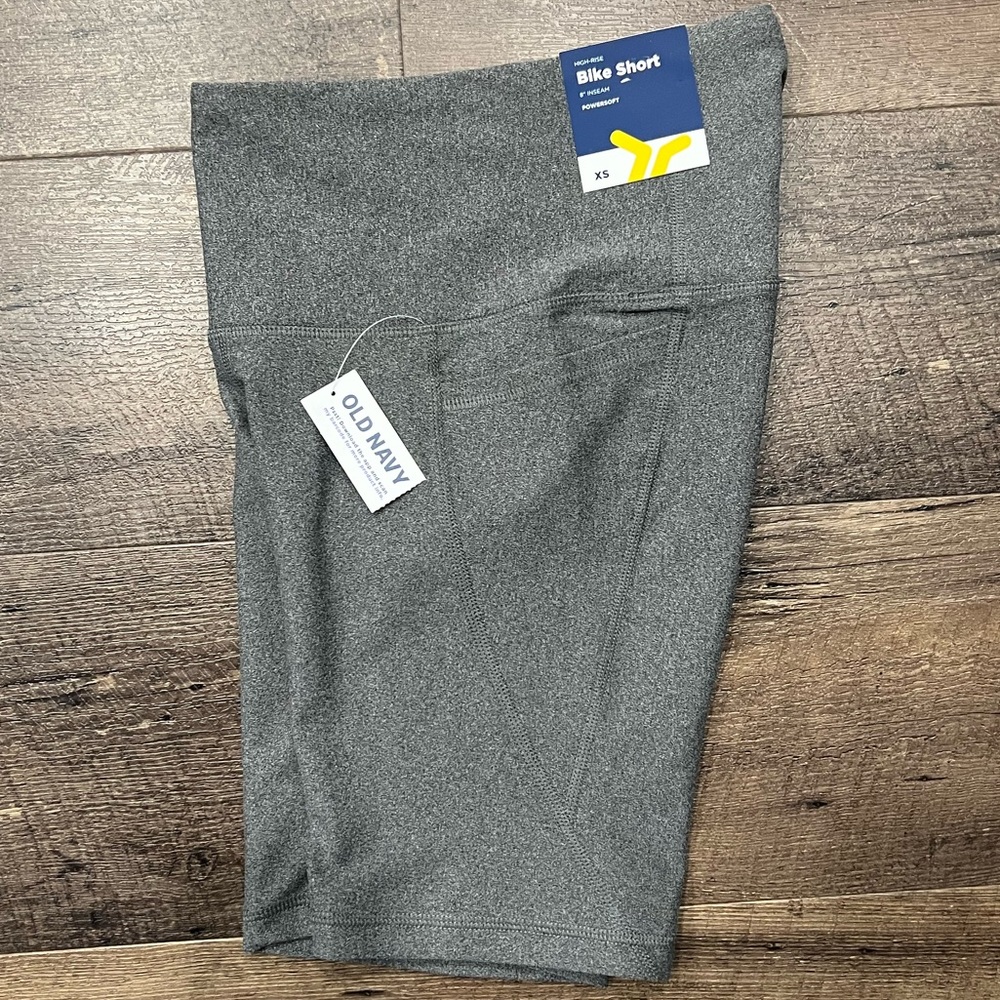 High-Waisted PowerSoft Side-Pocket Biker Shorts (6-inch inseam)